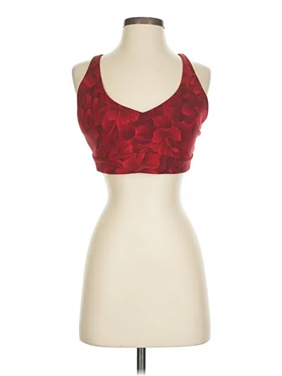 Pre-owned Athleta Tank Top Red Halter Neckline Tops