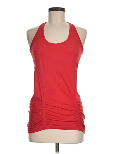 Pre-owned Athleta Tank Top Red Halter Neckline Tops