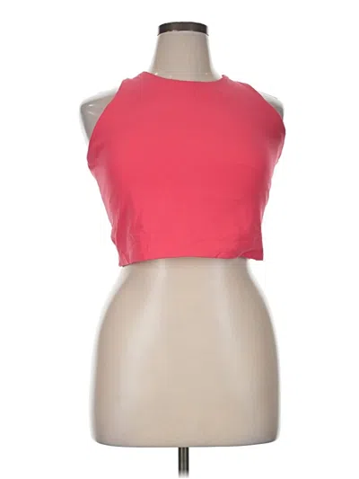 Pre-owned Athleta Tank Top Red Halter Neckline Tops