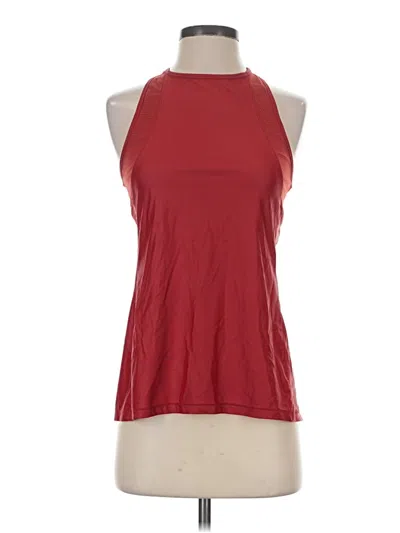 Pre-owned Athleta Tank Top Red Halter Neckline Tops