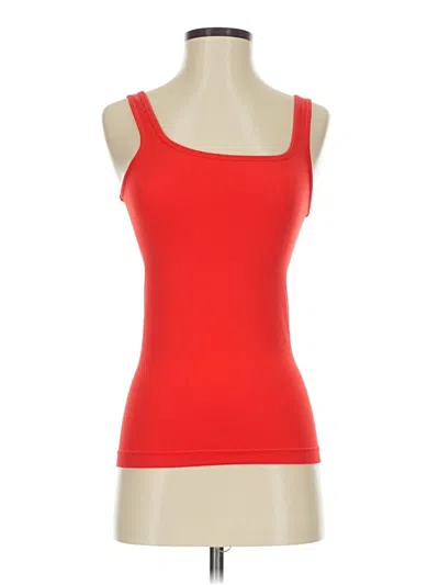 Pre-owned Athleta Tank Top Red Strapless Neckline Tops