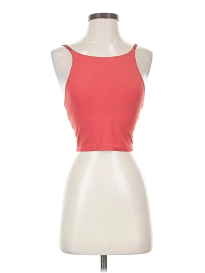Pre-owned Athleta Tank Top Red Strapless Neckline Tops