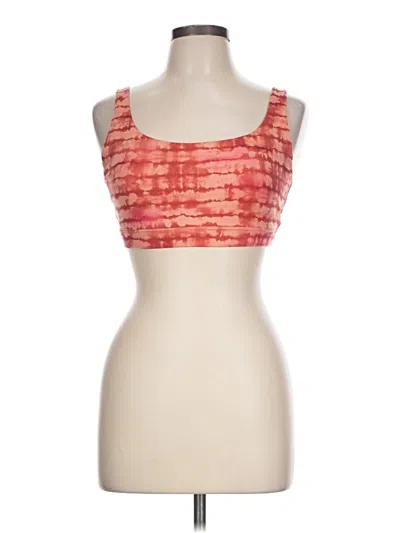 Pre-owned Athleta Tank Top Red Strapless Neckline Tops
