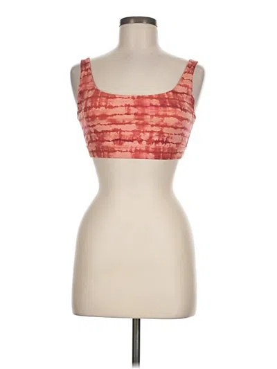 Pre-owned Athleta Tank Top Red Strapless Neckline Tops