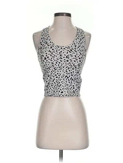 Pre-owned Athleta Tank Top Silver Halter Neckline Tops