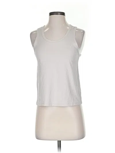 Pre-owned Athleta Tank Top Silver Halter Neckline Tops