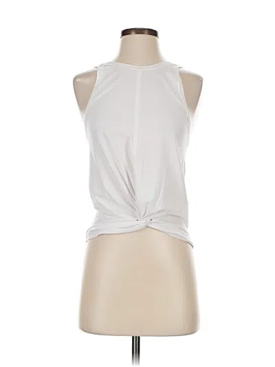 Pre-owned Athleta Tank Top Silver Halter Neckline Tops