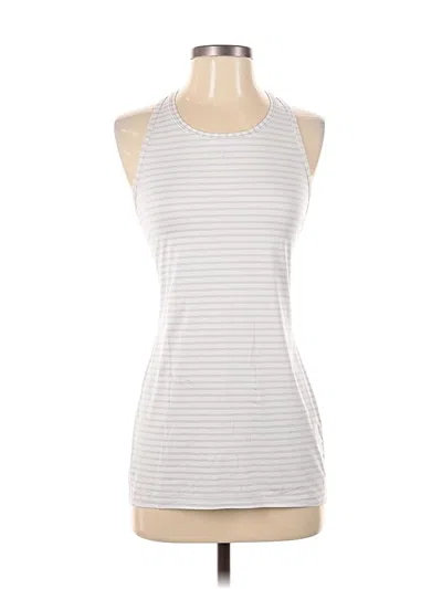 Pre-owned Athleta Tank Top Silver Halter Neckline Tops