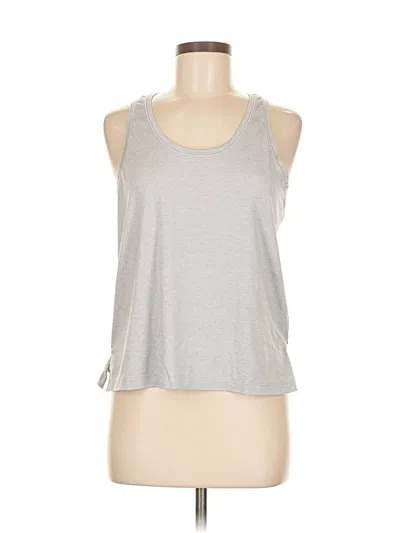 Pre-owned Athleta Tank Top Silver Halter Neckline Tops
