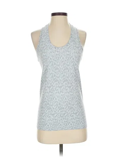 Pre-owned Athleta Tank Top Silver Halter Neckline Tops