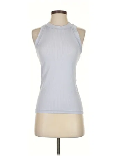 Pre-owned Athleta Tank Top Silver Halter Neckline Tops
