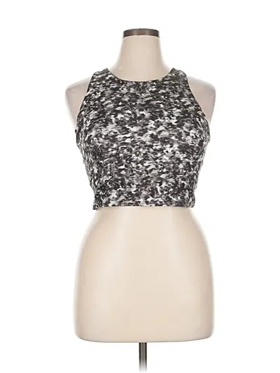 Pre-owned Athleta Tank Top Silver Halter Neckline Tops