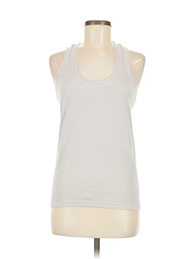 Pre-owned Athleta Tank Top Silver Halter Neckline Tops