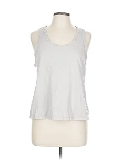 Pre-owned Athleta Tank Top Silver Halter Neckline Tops