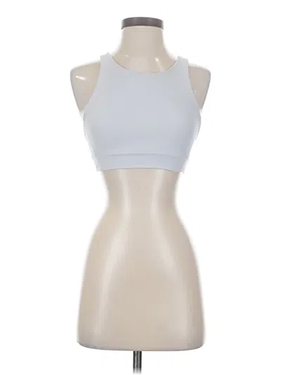Pre-owned Athleta Tank Top Silver Halter Neckline Tops