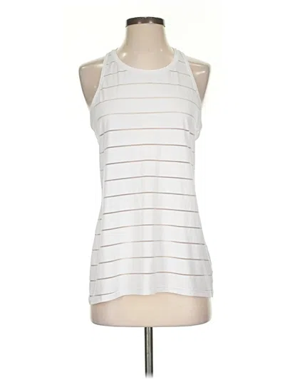 Pre-owned Athleta Tank Top Silver Halter Neckline Tops