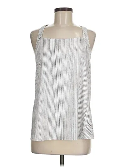 Pre-owned Athleta Tank Top Silver Halter Neckline Tops