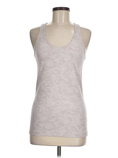 Pre-owned Athleta Tank Top Silver Halter Neckline Tops