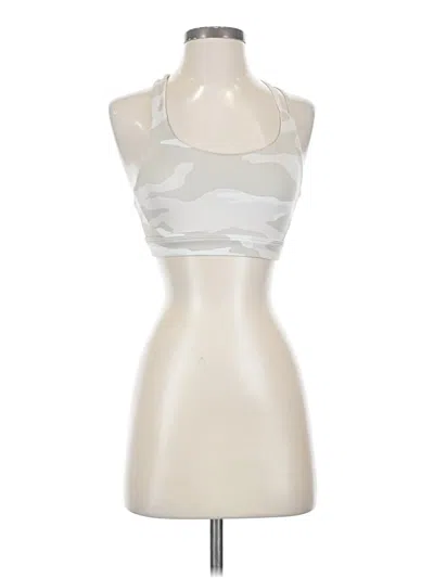Pre-owned Athleta Tank Top Silver Halter Neckline Tops