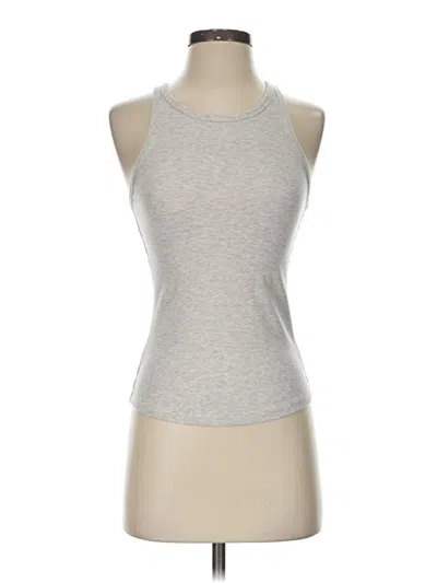 Pre-owned Athleta Tank Top Silver Halter Neckline Tops