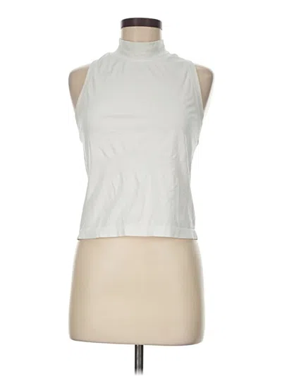Pre-owned Athleta Tank Top Silver Halter Neckline Tops