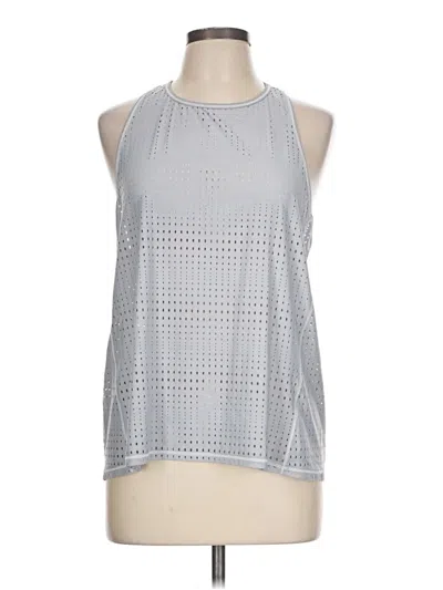 Pre-owned Athleta Tank Top Silver Halter Neckline Tops