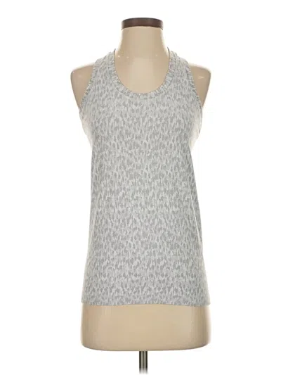 Pre-owned Athleta Tank Top Silver Halter Neckline Tops