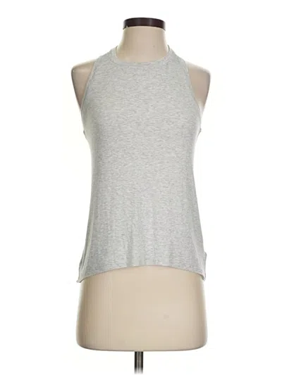 Pre-owned Athleta Tank Top Silver Halter Neckline Tops