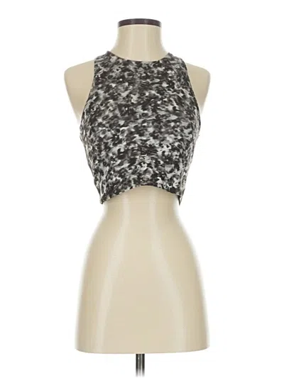 Pre-owned Athleta Tank Top Silver Halter Neckline Tops