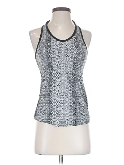 Pre-owned Athleta Tank Top Silver Halter Neckline Tops
