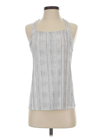 Pre-owned Athleta Tank Top Silver Halter Neckline Tops