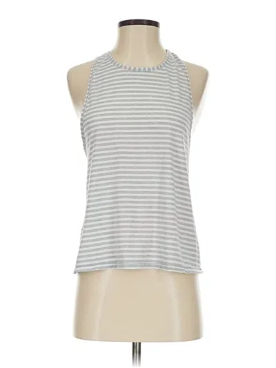 Pre-owned Athleta Tank Top Silver Halter Neckline Tops