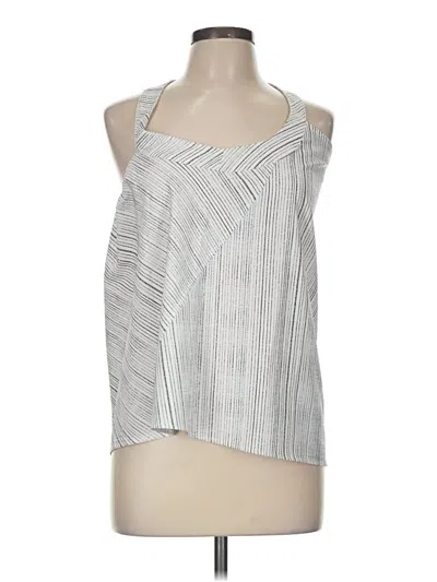 Pre-owned Athleta Tank Top Silver Halter Neckline Tops
