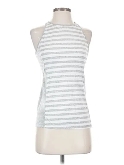 Pre-owned Athleta Tank Top Silver Halter Neckline Tops