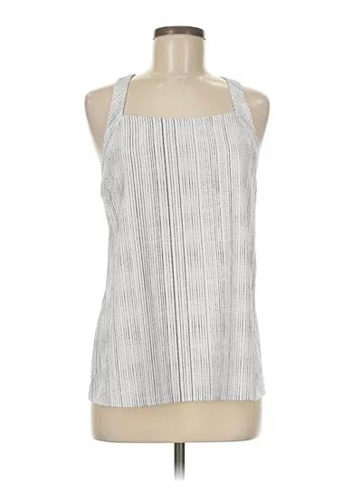 Pre-owned Athleta Tank Top Silver Halter Neckline Tops