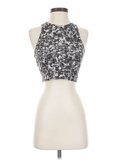 Pre-owned Athleta Tank Top Silver Halter Neckline Tops