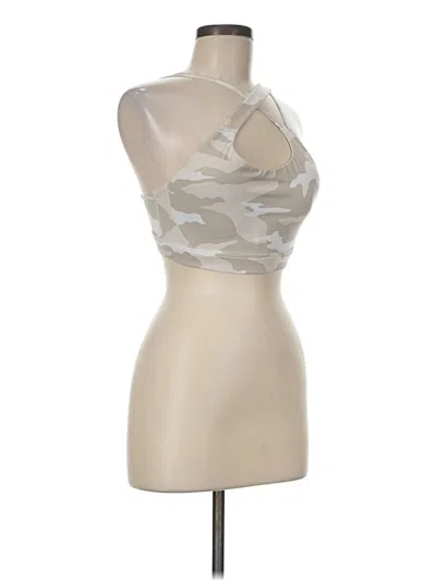 Pre-owned Athleta Tank Top Silver Halter Neckline Tops