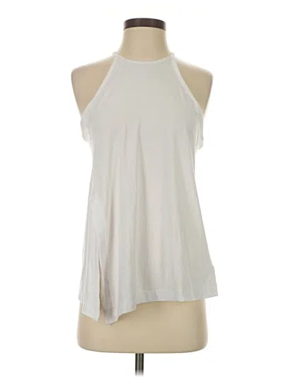 Pre-owned Athleta Tank Top Silver Halter Neckline Tops