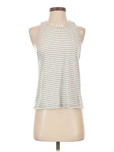 Pre-owned Athleta Tank Top Silver Halter Neckline Tops