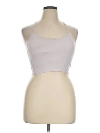 Pre-owned Athleta Tank Top Silver Halter Neckline Tops