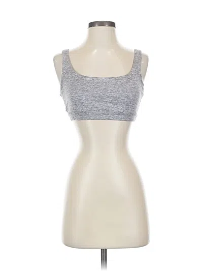 Pre-owned Athleta Tank Top Silver Strapless Neckline Tops