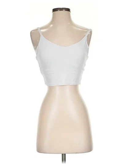 Pre-owned Athleta Tank Top Silver Strapless Neckline Tops