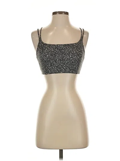 Pre-owned Athleta Tank Top Silver Strapless Neckline Tops