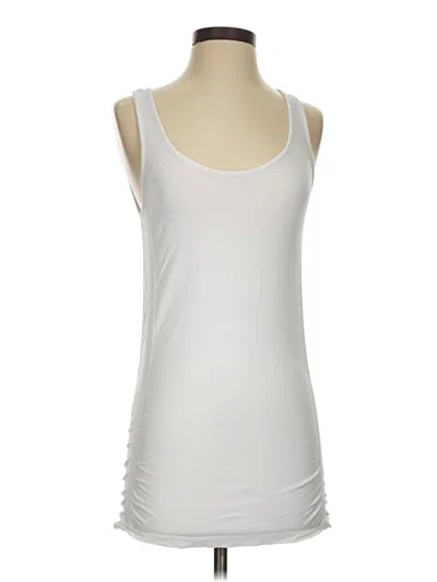 Pre-owned Athleta Tank Top Silver Strapless Neckline Tops