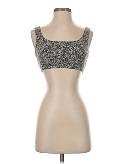 Pre-owned Athleta Tank Top Silver Strapless Neckline Tops