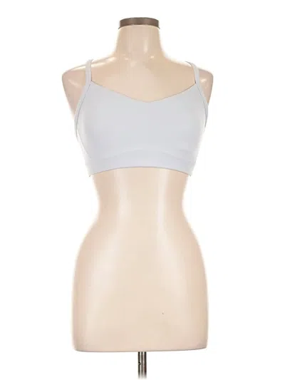 Pre-owned Athleta Tank Top Silver Strapless Neckline Tops