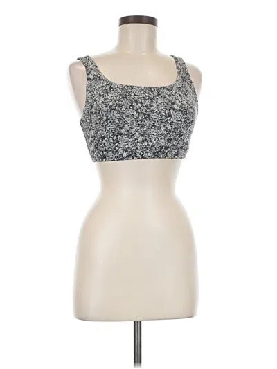 Pre-owned Athleta Tank Top Silver Strapless Neckline Tops