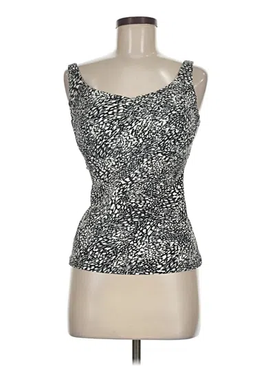 Pre-owned Athleta Tank Top Silver Strapless Neckline Tops