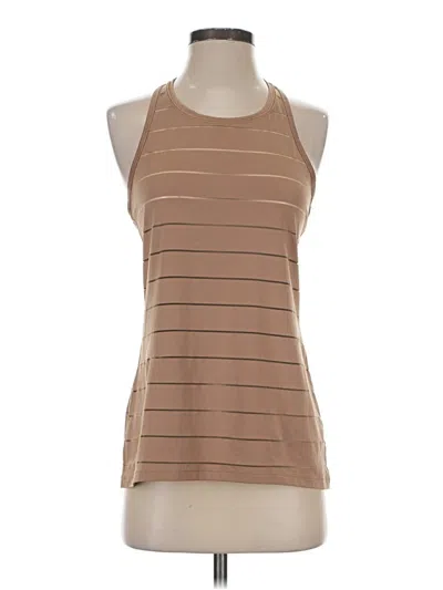 Pre-owned Athleta Tank Top Tan Halter Neckline Tops