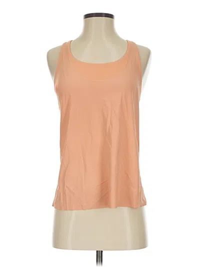 Pre-owned Athleta Tank Top Tan Halter Neckline Tops